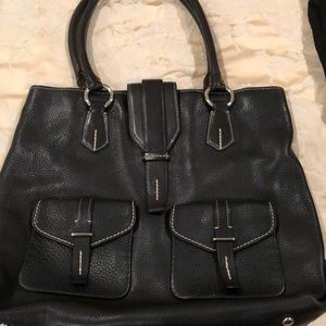 Tumi black over the shoulder bag
